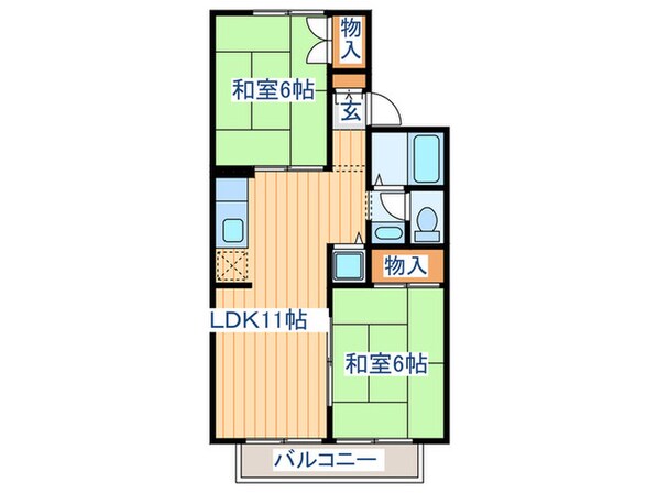 ロイヤルコ－ト花渕Ａの物件間取画像